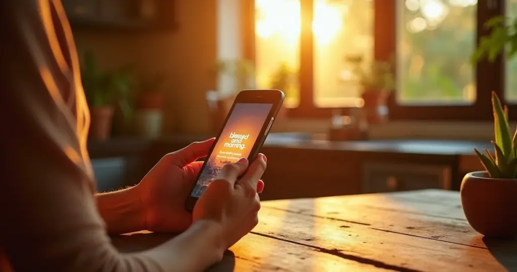 Abre o WhatsApp agora e vê o que essa abençoado mensagem de bom dia faz